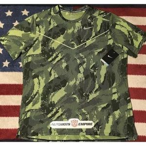 Vintage Nike Dri-fit FRACTUAL RACING MILER CAMO RUNNING Shirt XL Max Sb Kb Ovo 1